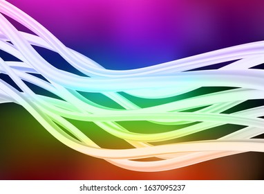 Dark Multicolor vector abstract blurred background. New colored illustration in blur style with gradient. New style for your business design.
