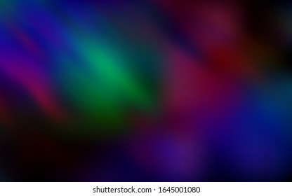 Dark Multicolor vector abstract blurred background. New colored illustration in blur style with gradient. Elegant background for a brand book.
