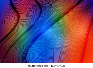 Dark Multicolor vector abstract blurred background. A completely new colored illustration in blur style. Blurred design for your web site.