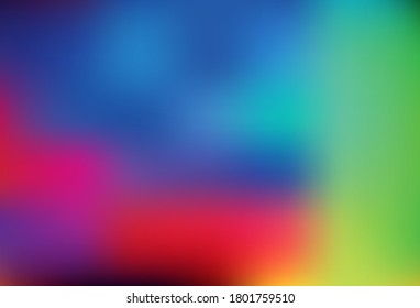 Dark Multicolor vector abstract blurred background. New colored illustration in blur style with gradient. New design for your business.