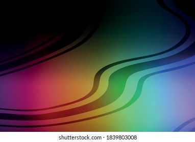 Dark Multicolor vector abstract blurred background. Colorful illustration in abstract style with gradient. New way of your design.
