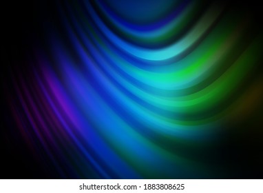 Dark Multicolor vector abstract blurred layout. Glitter abstract illustration with gradient design. Background for a cell phone.
