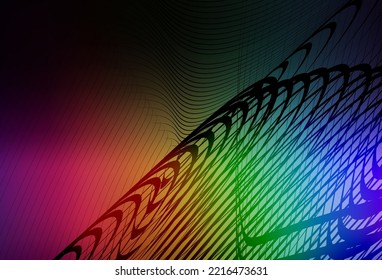 Dark Multicolor vector abstract blurred background. Creative illustration in halftone style with gradient. Background for designs.