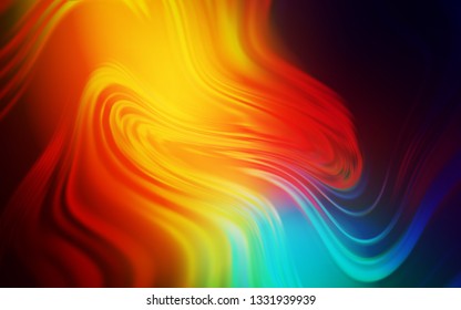 Dark Multicolor vector abstract bright template. Colorful abstract illustration with gradient. New style design for your brand book.