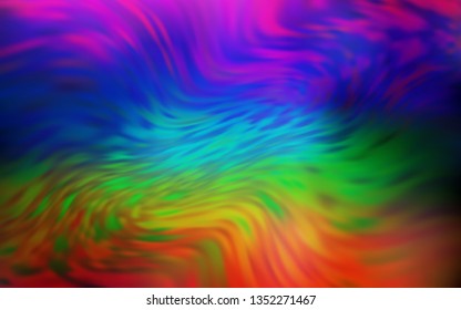 Dark Multicolor vector abstract bright pattern. Colorful illustration in abstract style with gradient. The best blurred design for your business.
