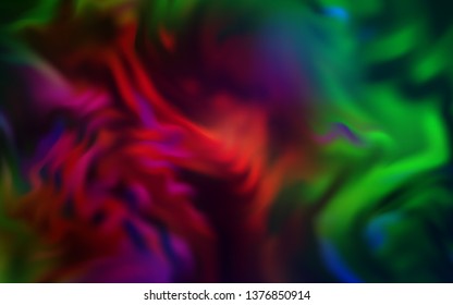 Dark Multicolor vector abstract bright pattern. A completely new colored illustration in blur style. New design for your business.