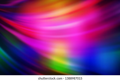 Dark Multicolor vector abstract bright pattern. Creative illustration in halftone style with gradient. New style for your business design.