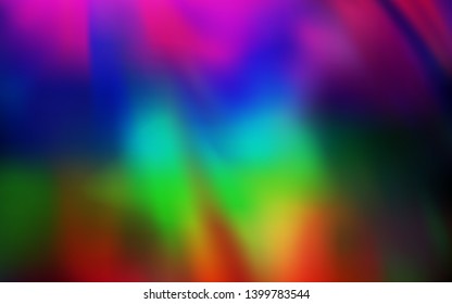Dark Multicolor vector abstract bright pattern. A completely new colored illustration in blur style. Background for designs.