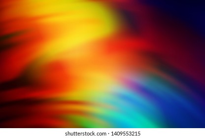 Dark Multicolor vector abstract bright pattern. Glitter abstract illustration with gradient design. Blurred design for your web site.