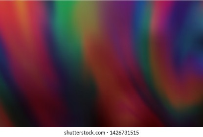 Dark Multicolor vector abstract bright pattern. New colored illustration in blur style with gradient. New style for your business design.