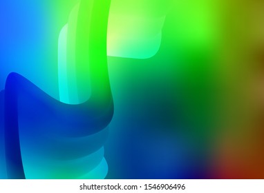 Dark Multicolor vector abstract bright template. Modern abstract illustration with gradient. New design for your business.