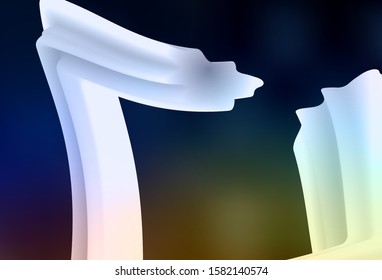 Dark Multicolor vector abstract bright template. Colorful illustration in abstract style with gradient. Blurred design for your web site.