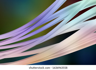 Dark Multicolor vector abstract bright template. Modern abstract illustration with gradient. New style design for your brand book.