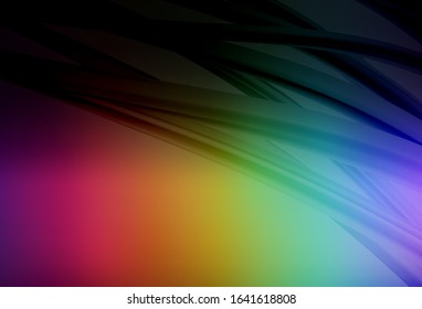 Dark Multicolor vector abstract bright texture. New colored illustration in blur style with gradient. Completely new design for your business.
