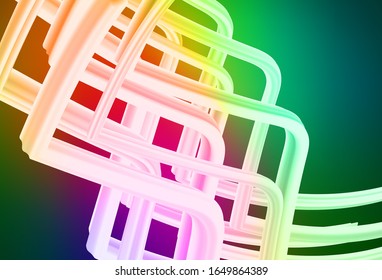 Dark Multicolor vector abstract bright pattern. Glitter abstract illustration with gradient design. New way of your design.