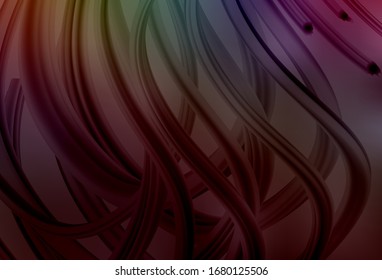 Dark Multicolor vector abstract bright template. Creative illustration in halftone style with gradient. Elegant background for a brand book.