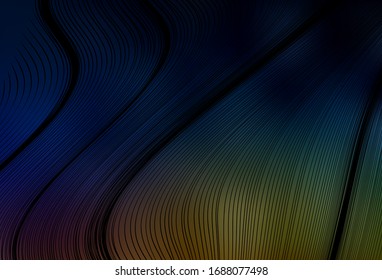 Dark Multicolor vector abstract bright template. A completely new colored illustration in blur style. Background for a cell phone.