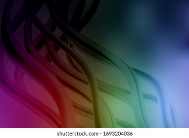 Patrón de brillo abstracto del vector multicolor oscuro. Ilustración creativa en estilo de medio tono con degradado. Nueva forma de tu diseño.