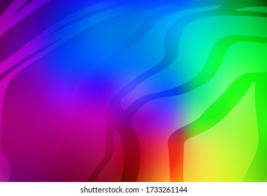 Dark Multicolor vector abstract bright template. Abstract colorful illustration with gradient. New style for your business design.