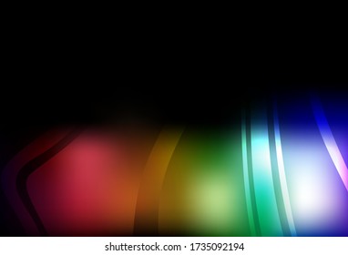 Dark Multicolor vector abstract bright pattern. An elegant bright illustration with gradient. New style for your business design.