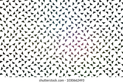 Dark Multicolor vector abstract colorful background, which consist of triangles. Pattern with colored triangles on white background.