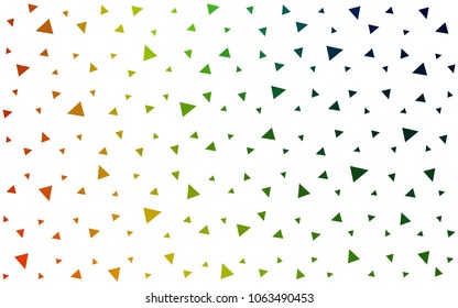 Dark Multicolor vector abstract colorful background, which consist of triangles. Pattern with colored triangles on white background.