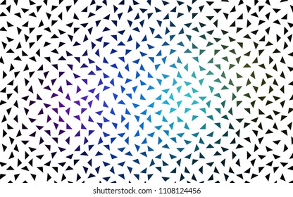 Dark Multicolor vector abstract colorful background, which consist of triangles. Pattern with colored triangles on white background.