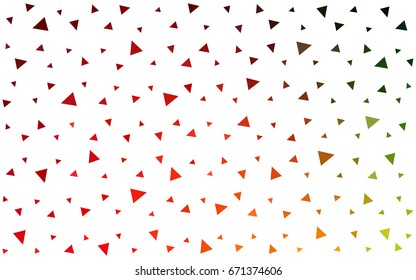 Dark Multicolor vector abstract colorful background, which consist of triangles. Pattern with colored triangles on white background.