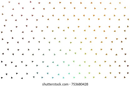 Dark Multicolor vector abstract colorful background, which consist of triangles. Pattern with colored triangles on white background.