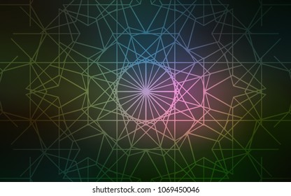 Dark Multicolor vector abstract doodle pattern. Doodles created by child on blurred abstract background with gradient. The pattern can be used for heads of websites and designs.