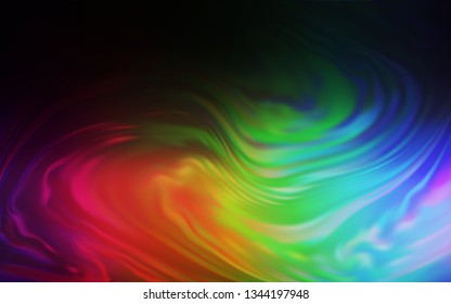 Dark Multicolor vector abstract layout. Colorful illustration in abstract style with gradient. New style for your business design.