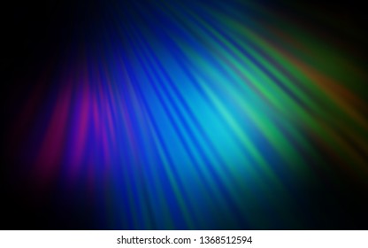 Dark Multicolor vector abstract layout. New colored illustration in blur style with gradient. The best blurred design for your business.