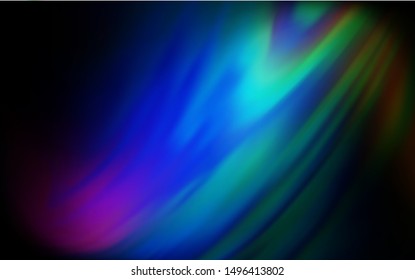 Dark Multicolor vector abstract layout. Shining colored illustration in smart style. Background for a cell phone.