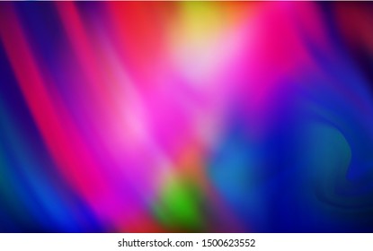 Dark Multicolor vector abstract layout. Shining colored illustration in smart style. Completely new design for your business.