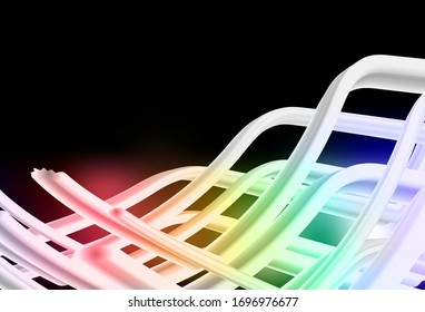 Dark Multicolor vector abstract layout. New colored illustration in blur style with gradient. Background for designs.
