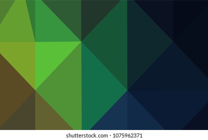 Dark Multicolor vector abstract mosaic background. Shining colored illustration in a new style. A completely new template for your business design.