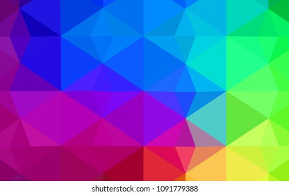 Dark Multicolor vector abstract mosaic backdrop. Elegant bright polygonal illustration with gradient. Polygonal design for your web site.