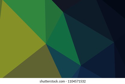 Dark Multicolor vector abstract mosaic pattern. Shining polygonal illustration, which consist of triangles. Triangular pattern for your design.