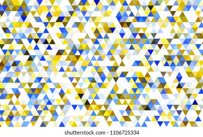 Dark Multicolor vector abstract mosaic pattern. Colorful abstract illustration with gradient. The best triangular design for your business.