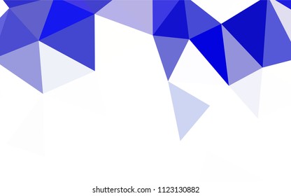 Dark Multicolor vector abstract mosaic background. Geometric illustration in Origami style with gradient.  Polygonal design for your web site.