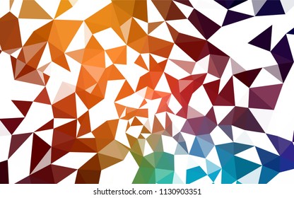 Dark Multicolor vector abstract mosaic backdrop. Creative geometric illustration in Origami style with gradient. Pattern for a brand book's backdrop.