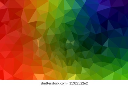 Dark Multicolor vector abstract mosaic backdrop. Creative geometric illustration in Origami style with gradient. Template for cell phone's backgrounds.