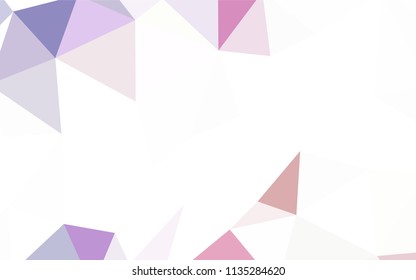 Dark Multicolor vector abstract mosaic background. Colorful illustration in abstract style with triangles. Polygonal design for your web site.