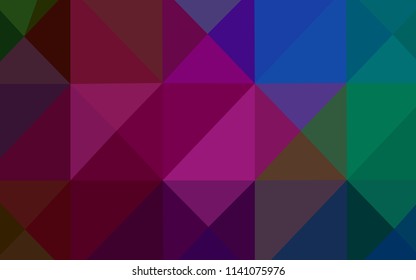 Dark Multicolor vector abstract mosaic pattern. A sample with polygonal shapes. That pattern can be used as a part of a brand book.