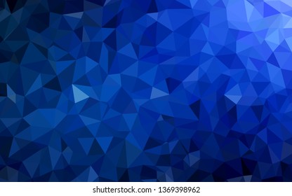 Dark Multicolor vector abstract mosaic pattern. Geometric illustration in Origami style with gradient.  Textured pattern for your backgrounds.