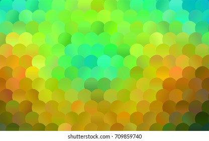 Dark Multicolor vector abstract pattern with circles. Geometry template for your business design. Background with colored spheres.
