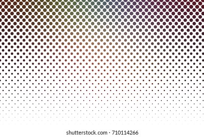 Dark Multicolor vector abstract pattern with circles. Geometry template for your business design. Background with colored spheres.