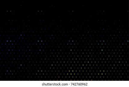 Dark Multicolor vector abstract pattern with circles. Geometry template for your business design. Background with colored spheres.