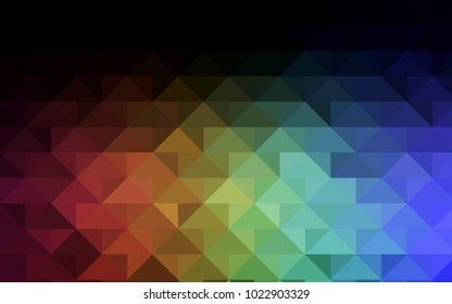 Dark Multicolor vector abstract polygonal background. Creative illustration in halftone style with gradient. A new texture for your design.