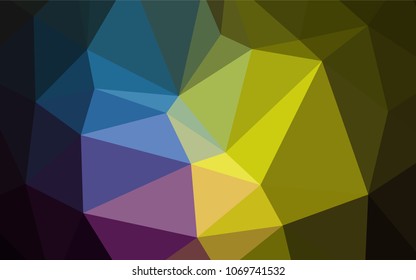 Dark Multicolor vector abstract polygonal pattern. Colorful illustration in polygonal style with gradient. A completely new design for your business.